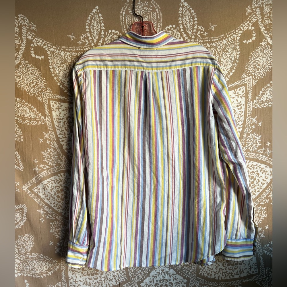Xirena Women’s Pastel Striped Long Sleeve Button Down - Picture 5 of 5